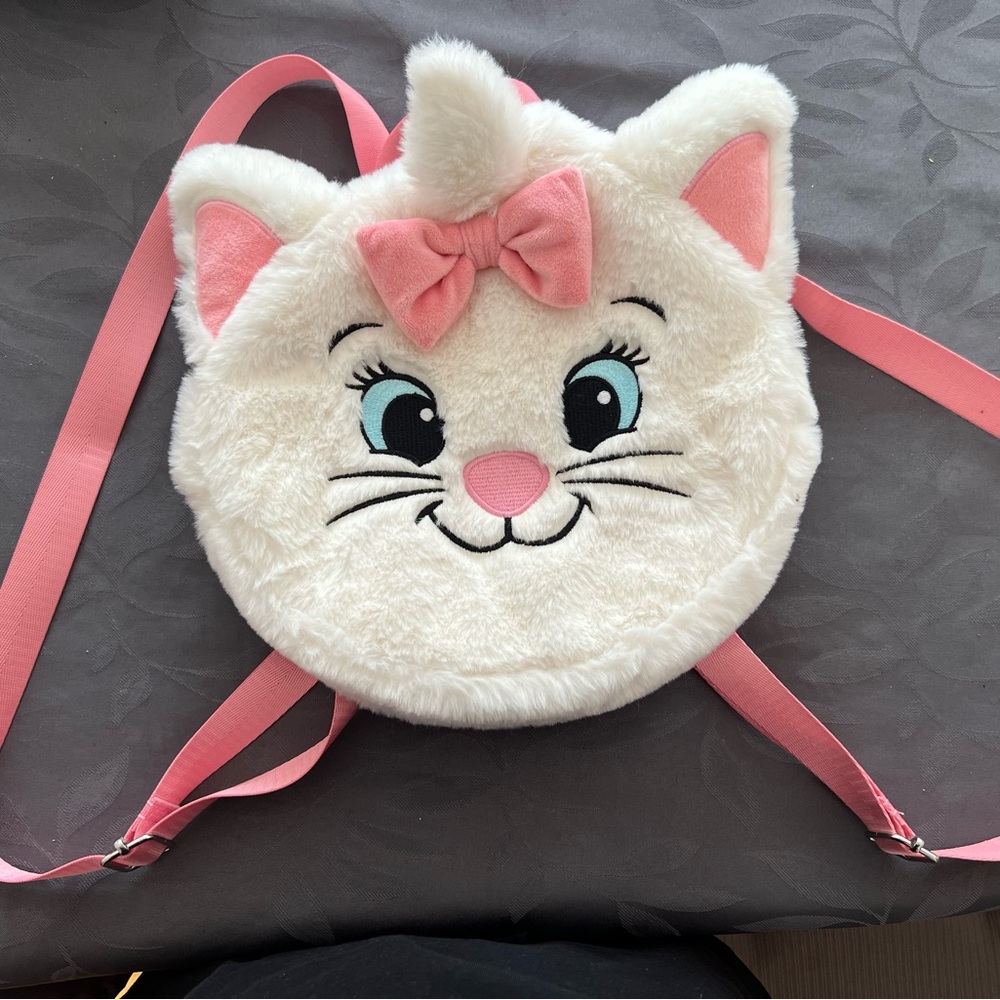 Disney Aristocats Marie Fuzzy Backpack
